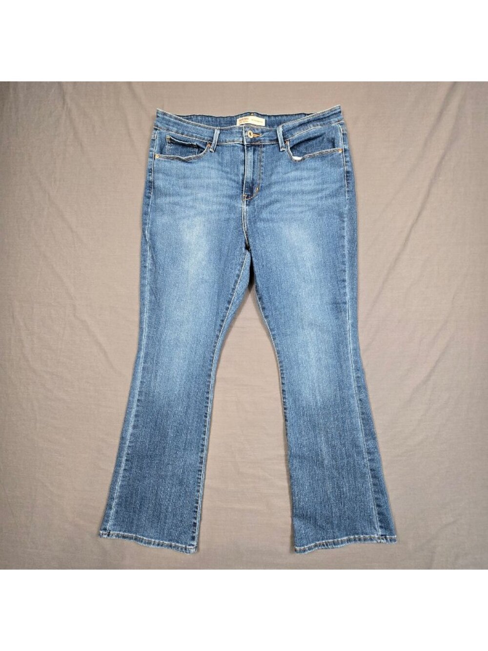 Signature Levi Strauss Womens 14S Mid-Rise Bootcut Jeans W32 L30 Stretch Denim